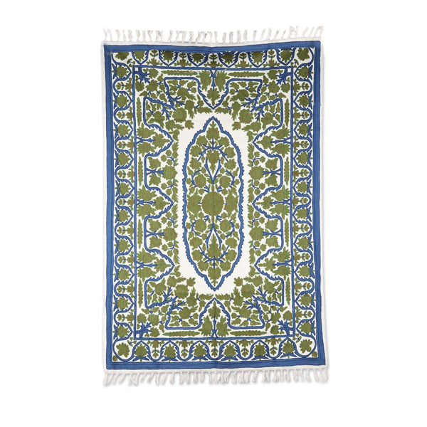 Novica Hallowed Forest Wool Chain Stitch Rug (4X6) — Discovered
