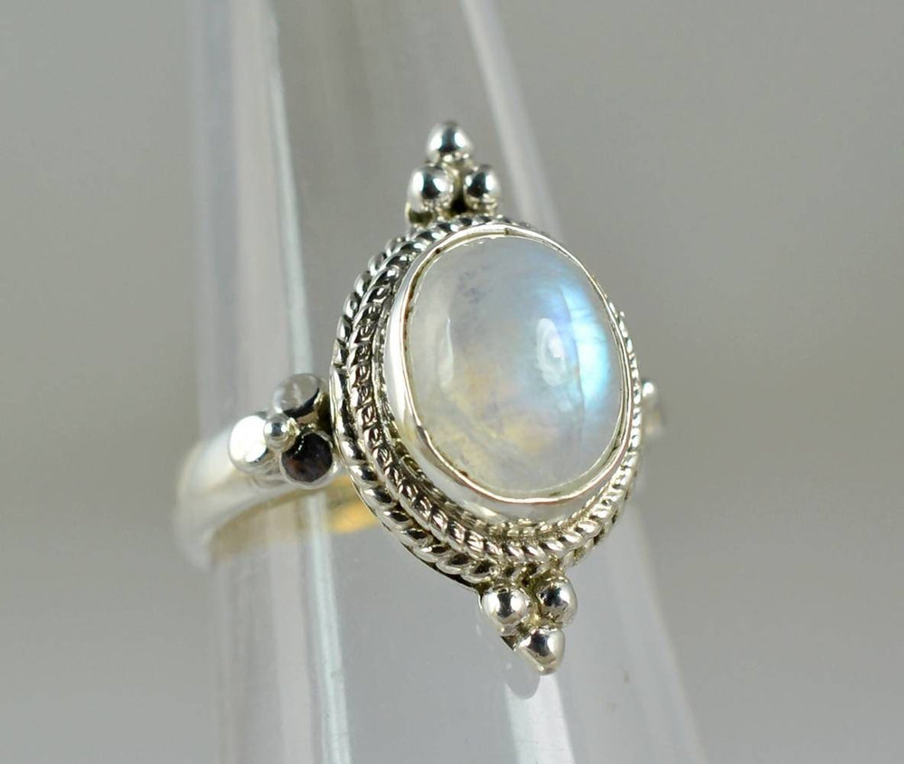 Rainbow Moonstone Ring ~ Moonstone Ring ~ 925 Solid Sterling Silver ...