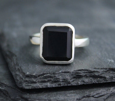 Dome Gemstone Ring | 18ct Gold Plated/Black Onyx | Missoma