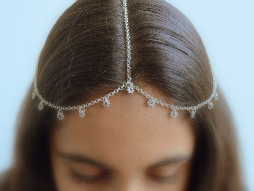 Boho Head chain Forehead jewelry Matha Patti Tikka Headpiece