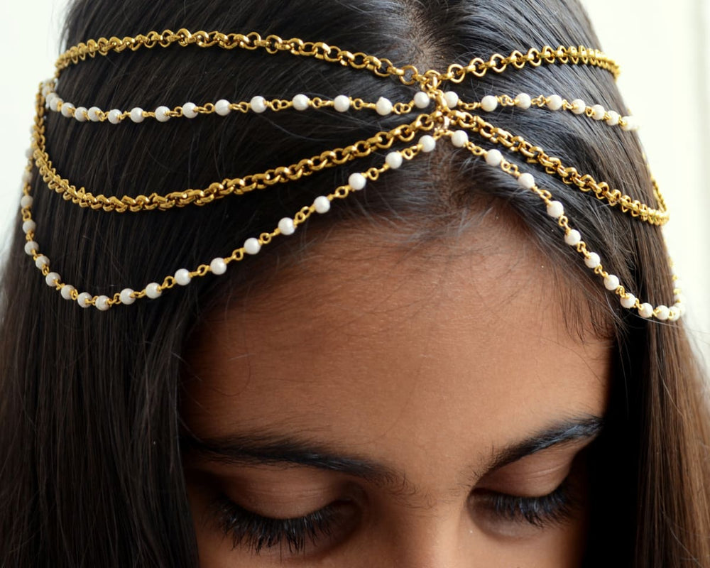 Indian Matha Patti Bridal Goals  Indian head jewelry, Head chain jewelry,  Indian bridal headpieces