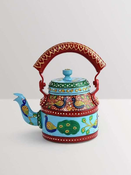 KAUSHALAM SMALL TEA KETTLE - KING & QUEEN, Handmade By Mrinalika