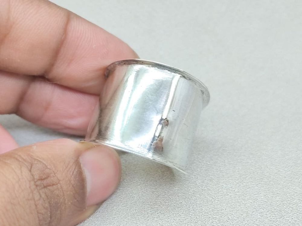 SEN ENTERPRISE Original Silver Ring/Pure Silver Ring /Plain Silver Ring  Silver Sterling Silver Plated Ring - Price History