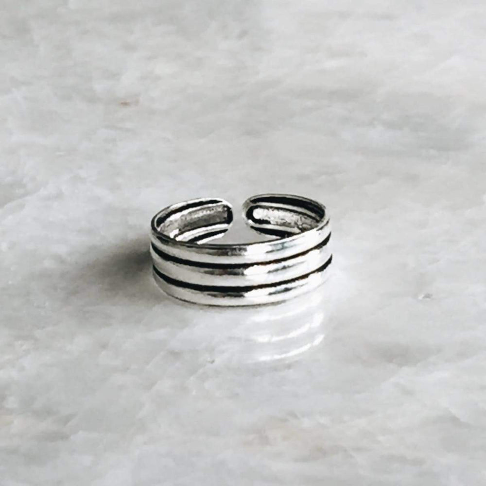 Indian Silver Stones Toe Rings